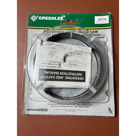 Other - Greenlee 35712 Steel Toothed Recessed Light Hole Saw, 4-3/8"